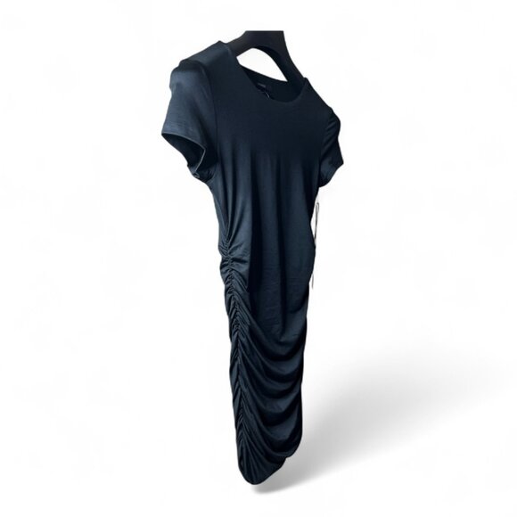 Forever 21 Black Sculpt Mini Dress – Bodycon Fit, Elastic Sides, Size Small - Picture 4 of 4